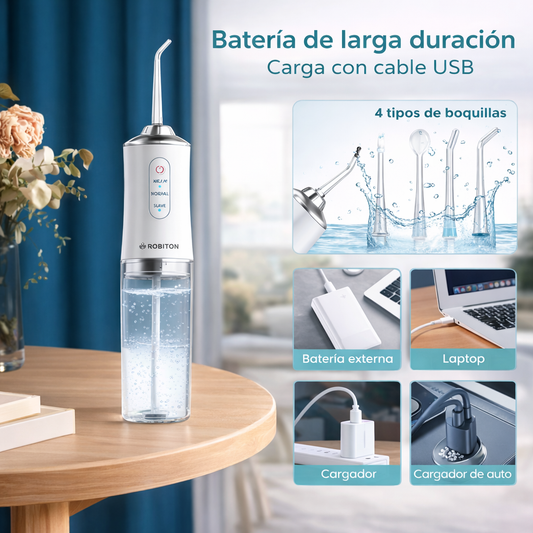 Irrigador Oral Portátil - Waterpulse™