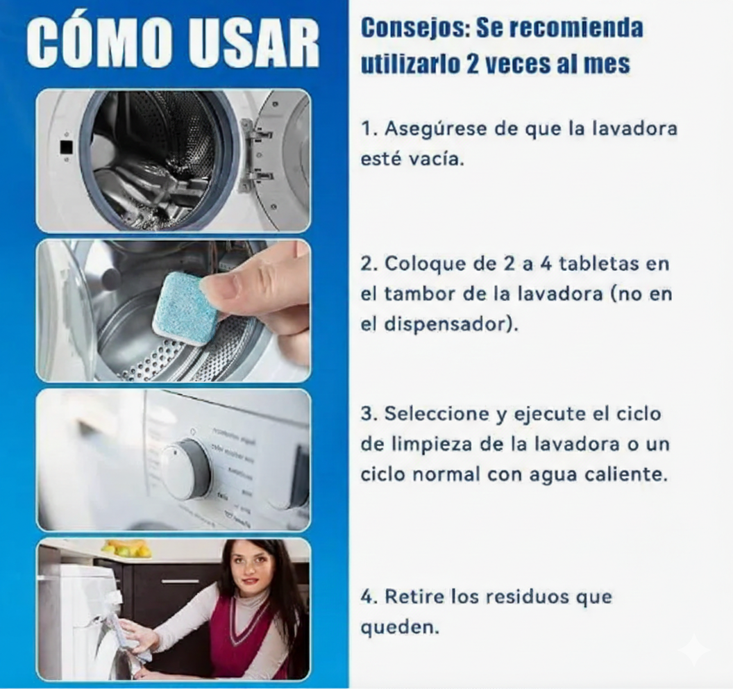 PowerClean Pastilla Lavadora X5