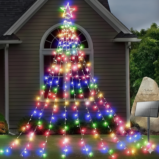 Luces Solares en Cascada