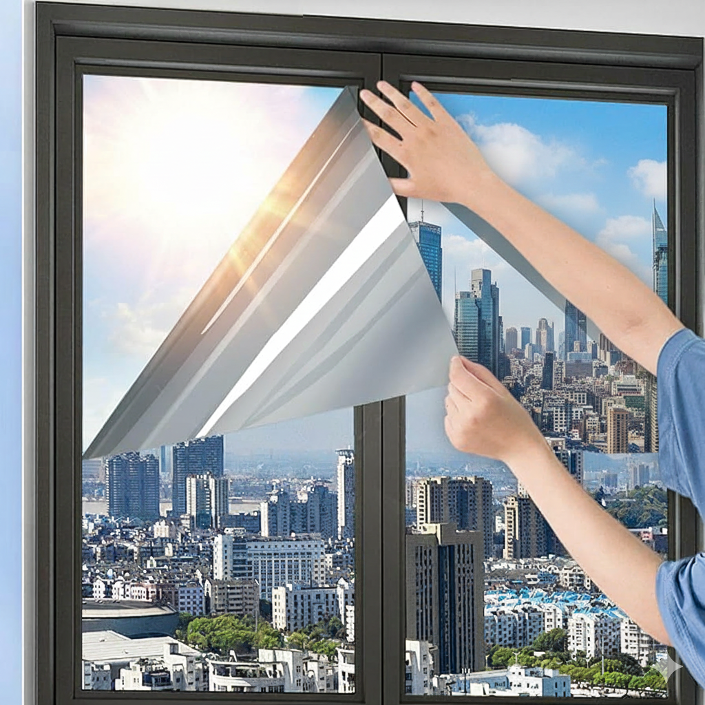 Vinil Solar Anti-UV para Ventanas – Ahorra Energía y Mantén tu Hogar Fresco Todo el Año