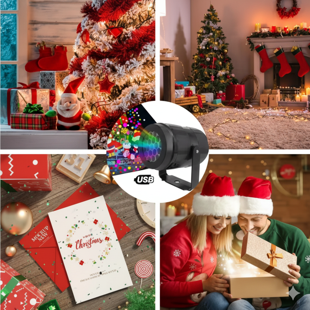 2 Proyectores de Luces Navideñas