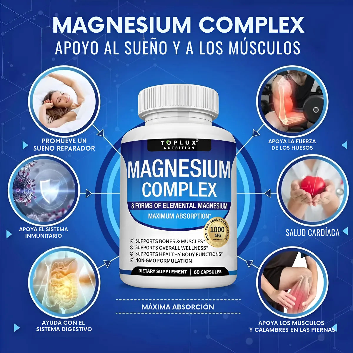 Magnesio Complex 8 Elemental 1000 Mg